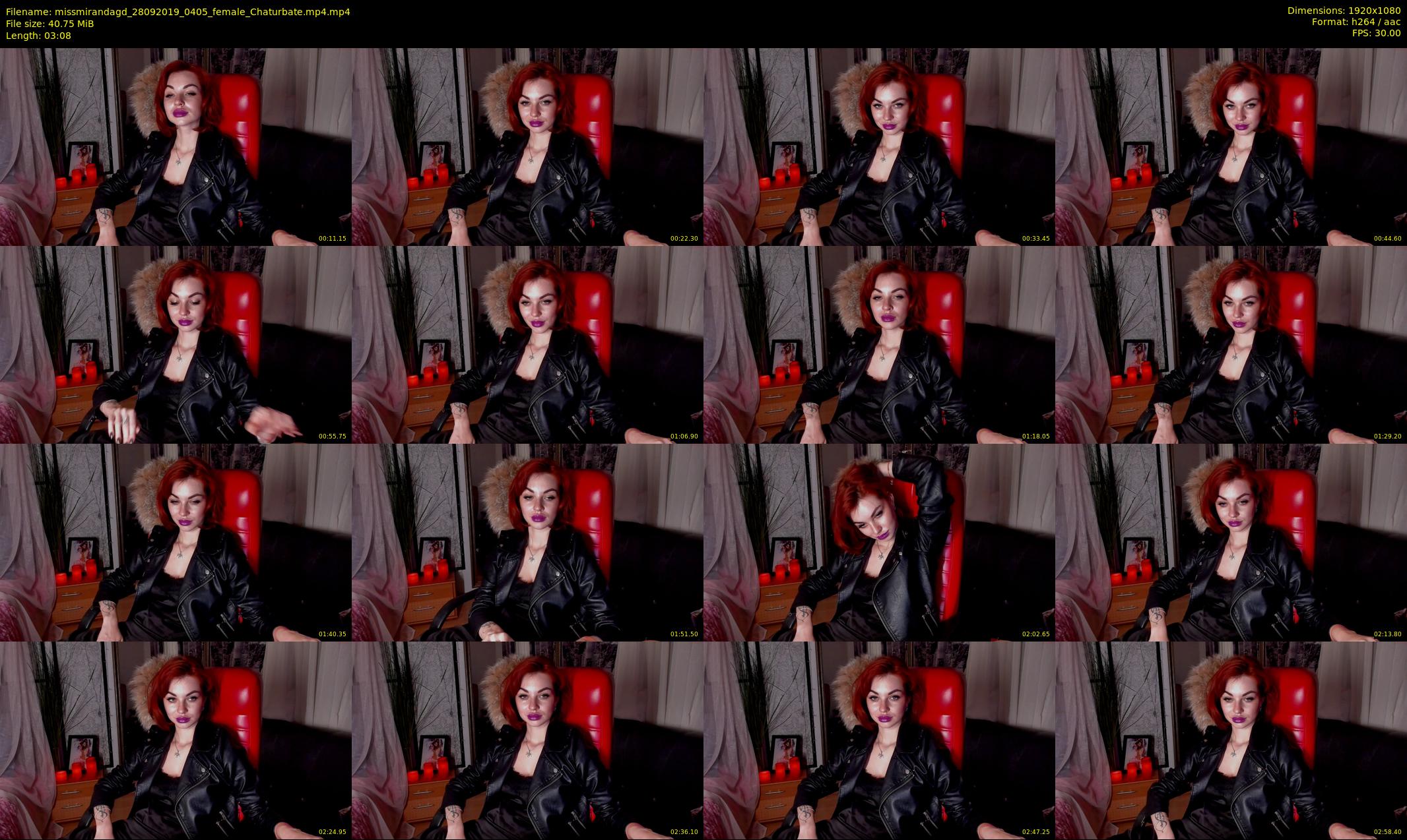 missmirandagd — 4 minute Chaturbate female cam show recording, 1080p, Sep 28, 2019