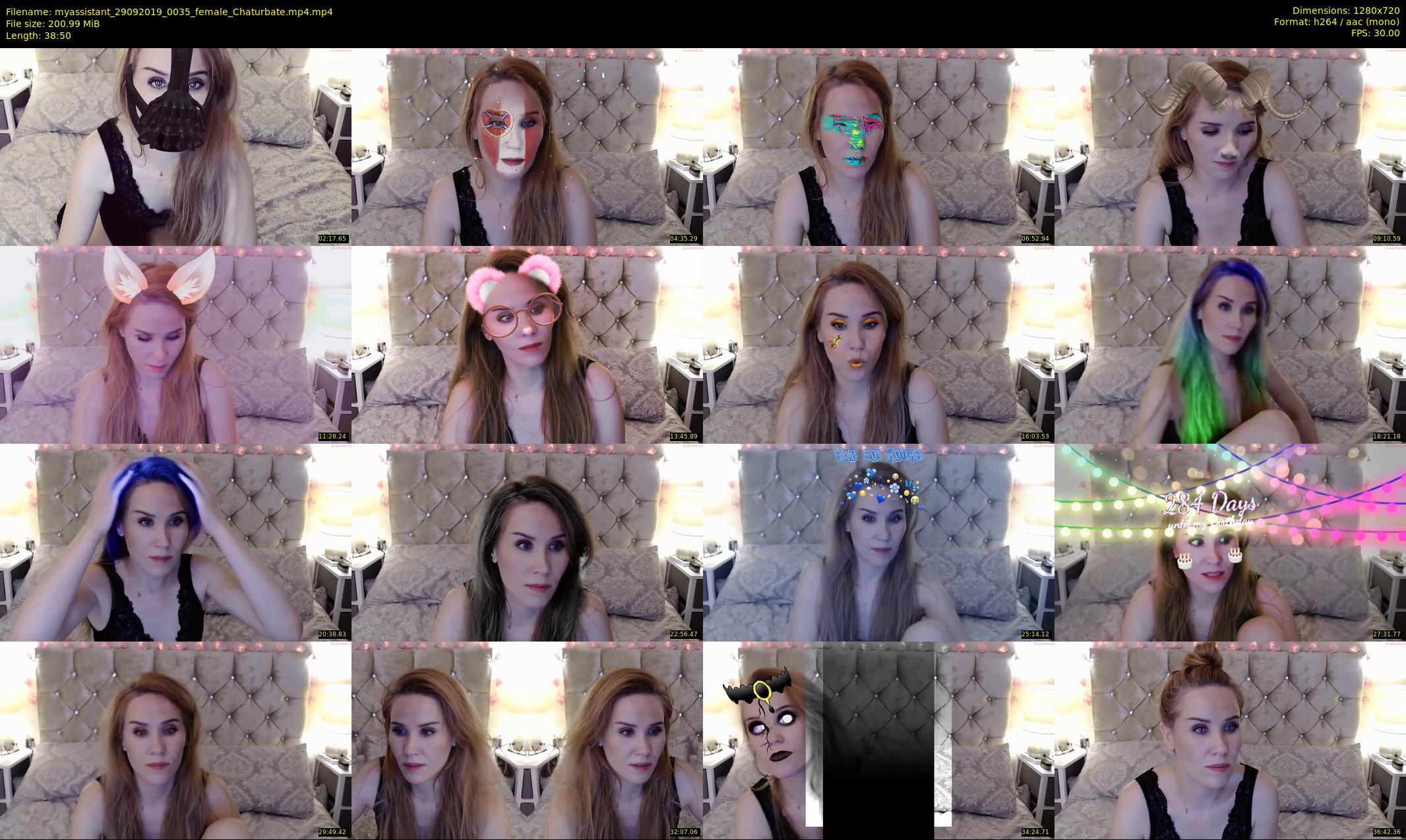 myassistant — 39 minute Chaturbate female cam show recording, 720p, Sep 29, 2019