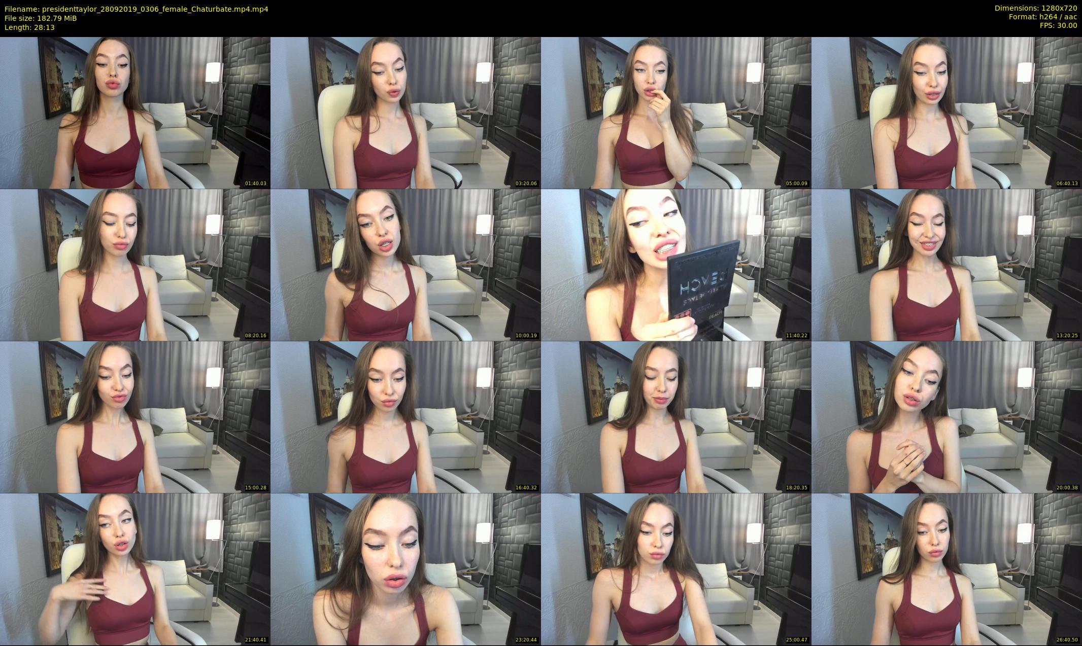 presidenttaylor — 29 minute Chaturbate female cam show recording, 720p, Sep 28, 2019