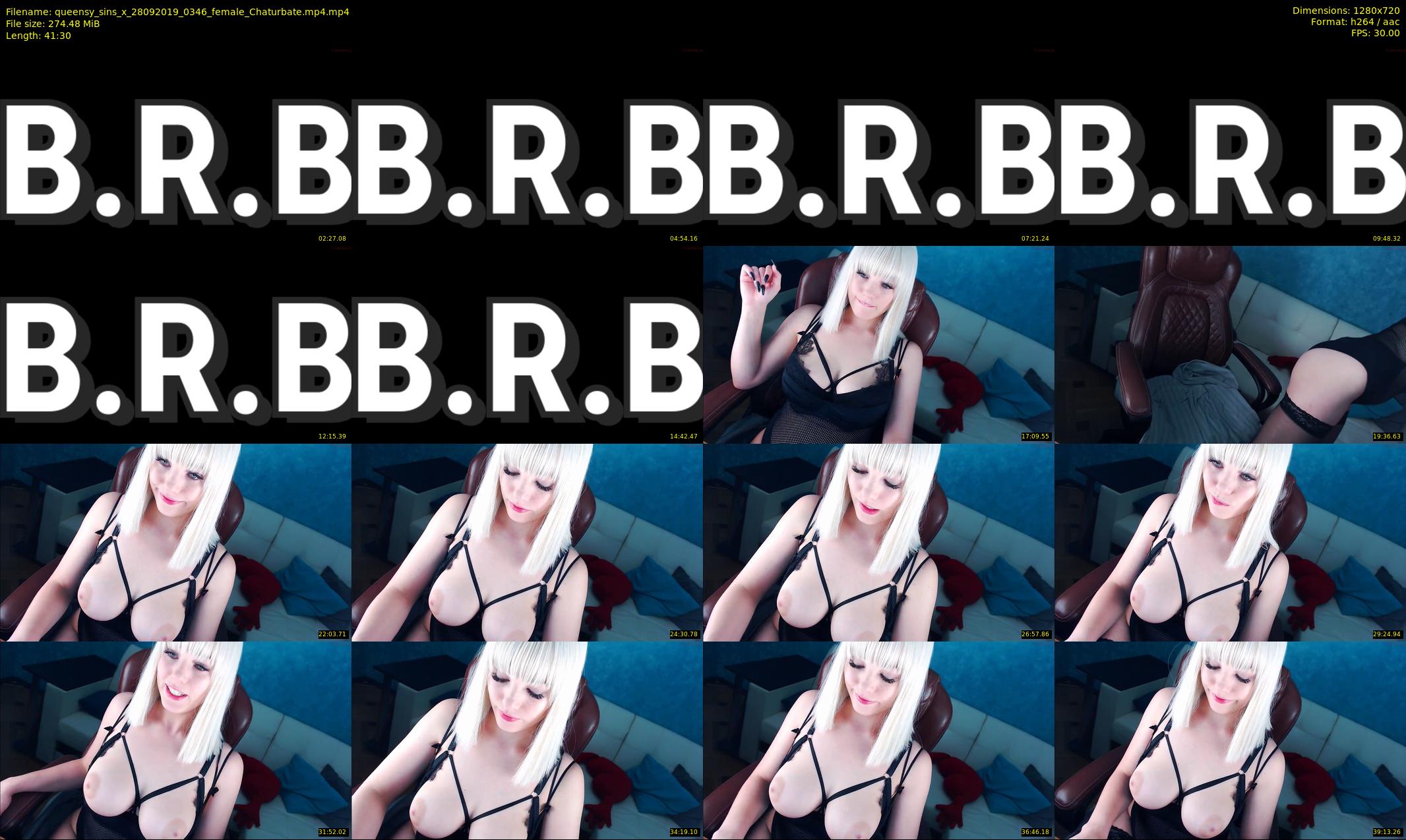 queensy_sins_x — 42 minute Chaturbate female cam show recording, 720p, Sep 28, 2019
