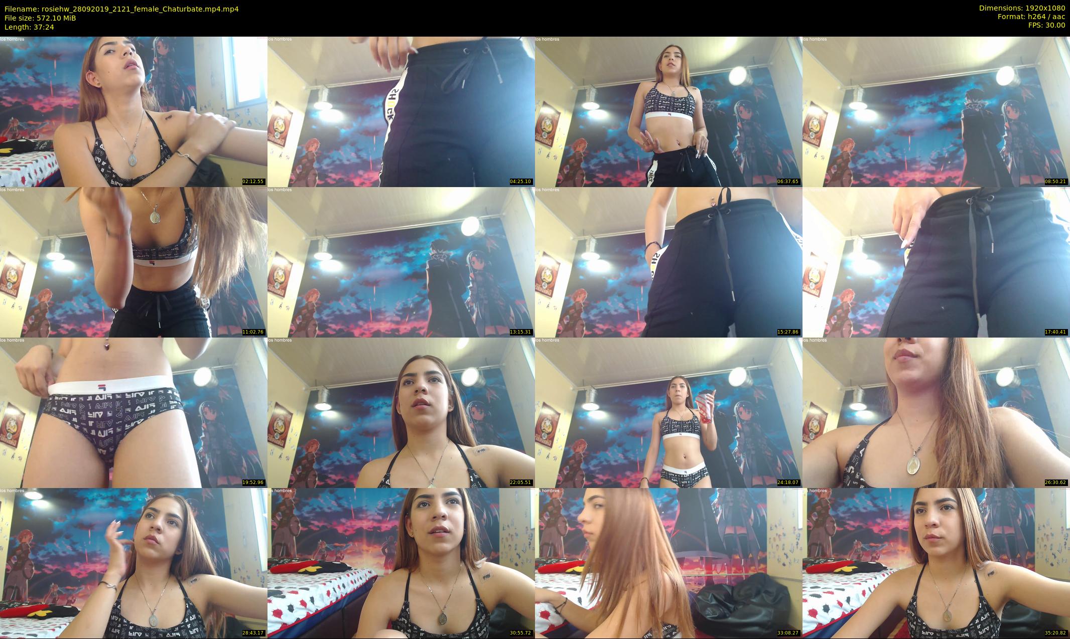 rosiehw — 38 minute Chaturbate couple cam show recording, 1080p, Sep 28, 2019