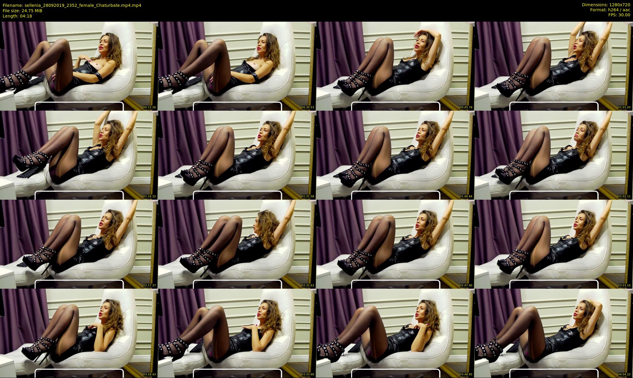sellenia — 5 minute Chaturbate female cam show recording, 720p, Sep 28, 2019