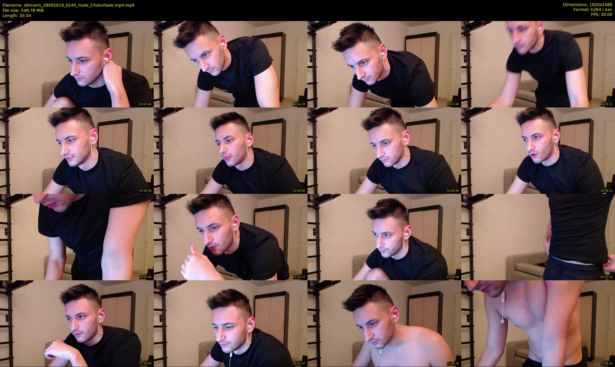 slimvers — 36 minute Chaturbate male cam show recording, 1080p, Sep 28, 2019