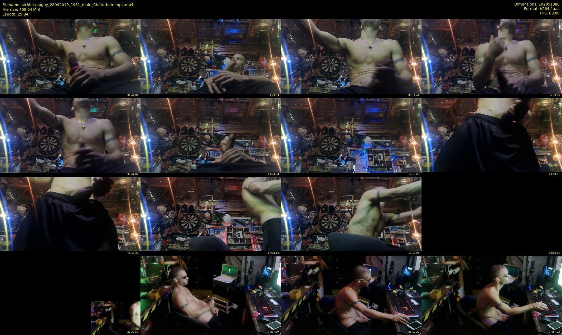 str8foryouguy — 30 minute Chaturbate male cam show recording, 1080p, Sep 28, 2019