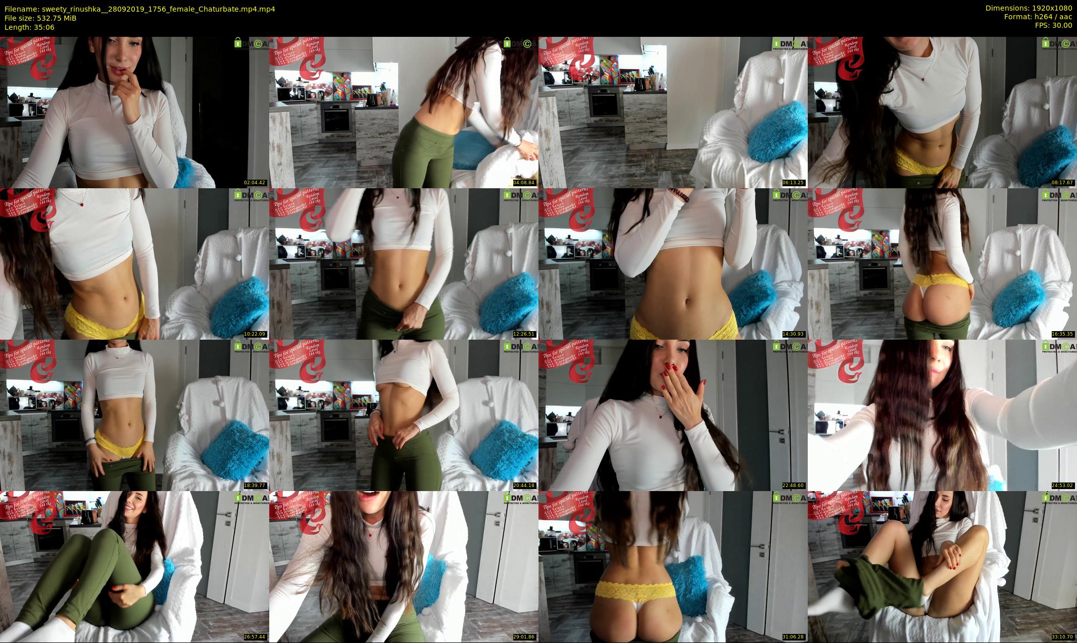 sweety_rinushka_ — 36 minute Chaturbate female cam show recording, 1080p, Sep 28, 2019