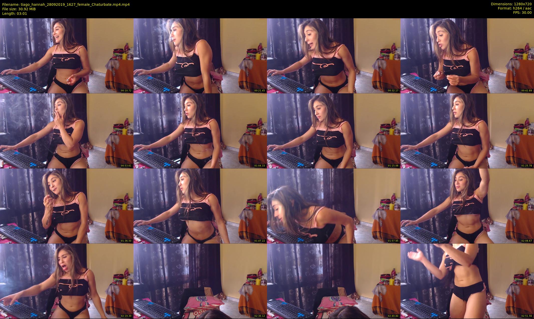 tiago_hannah — 4 minute Chaturbate couple cam show recording, 720p, Sep 28, 2019