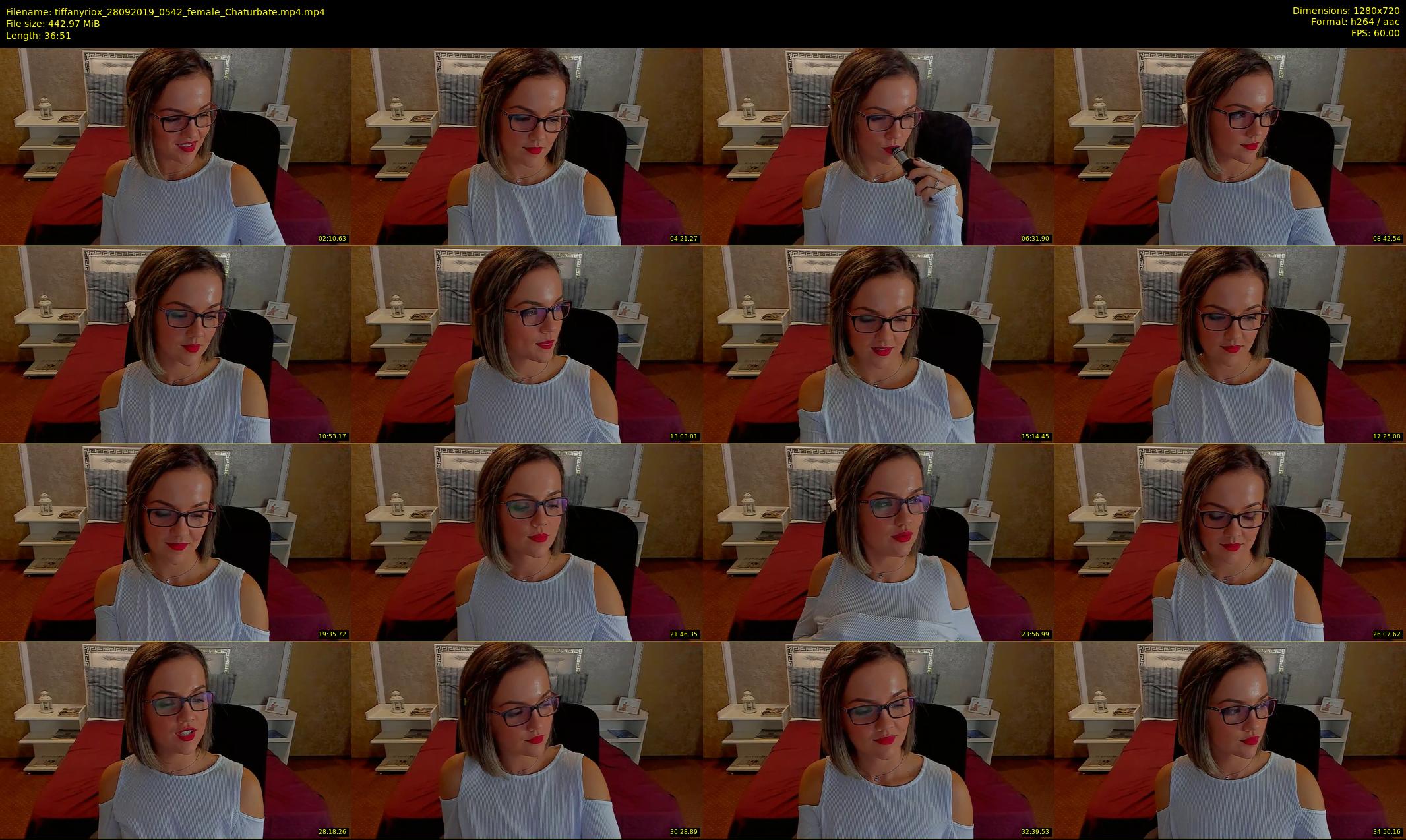 tiffanyriox — 37 minute Chaturbate female cam show recording, 720p, Sep 28, 2019