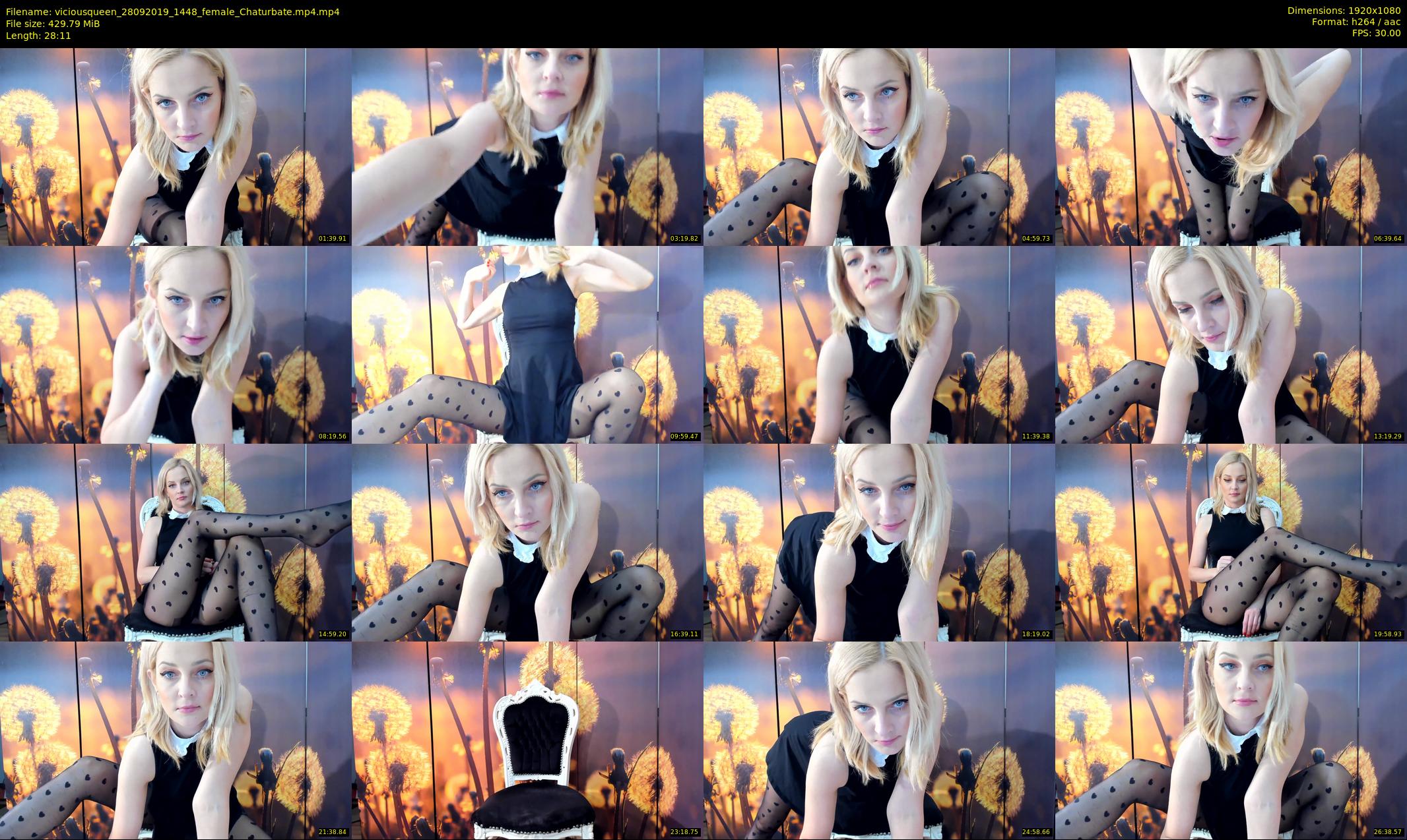 viciousqueen — 29 minute Chaturbate female cam show recording, 1080p, Sep 28, 2019