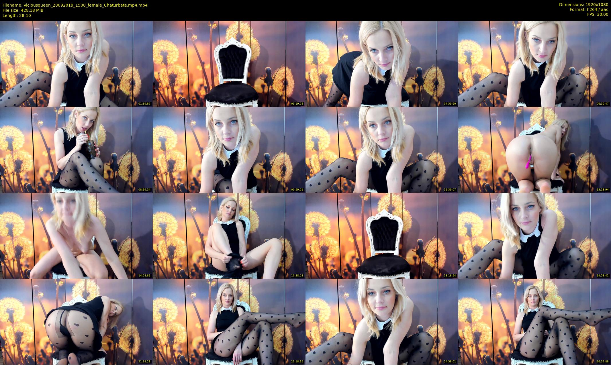 viciousqueen — 29 minute Chaturbate female cam show recording, 1080p, Sep 28, 2019