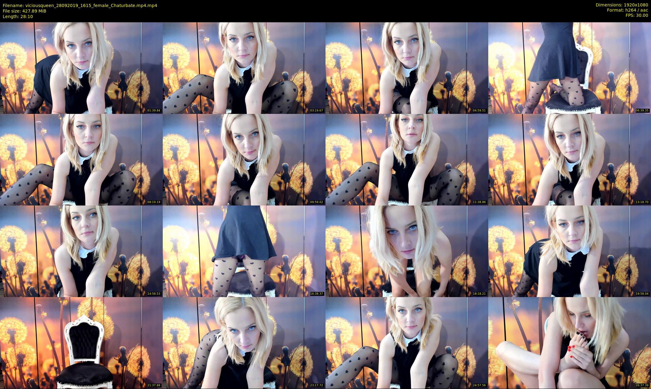 viciousqueen — 29 minute Chaturbate female cam show recording, 1080p, Sep 28, 2019
