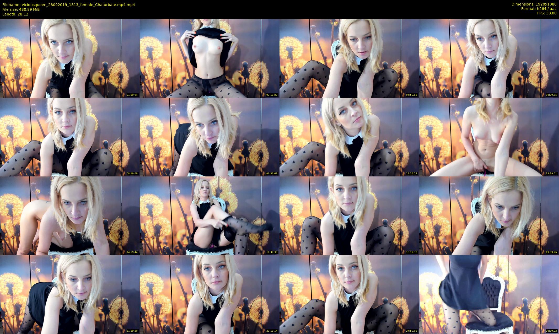 viciousqueen — 29 minute Chaturbate female cam show recording, 1080p, Sep 28, 2019