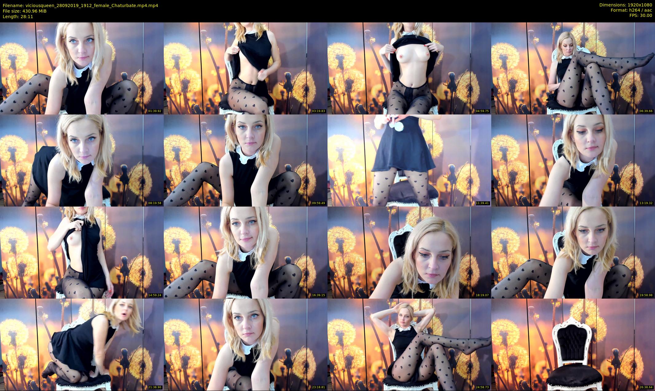 viciousqueen — 29 minute Chaturbate female cam show recording, 1080p, Sep 28, 2019