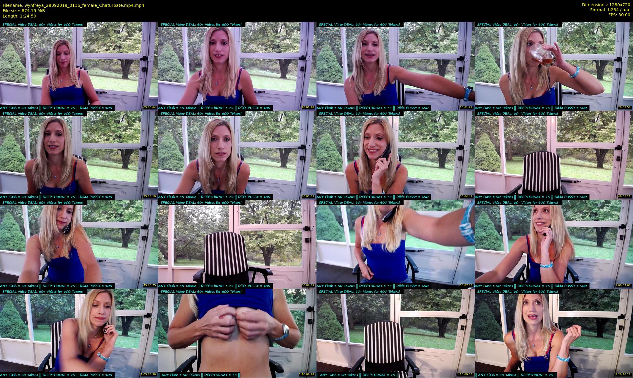 wynfreya — 85 minute Chaturbate female cam show recording, 720p, Sep 29, 2019
