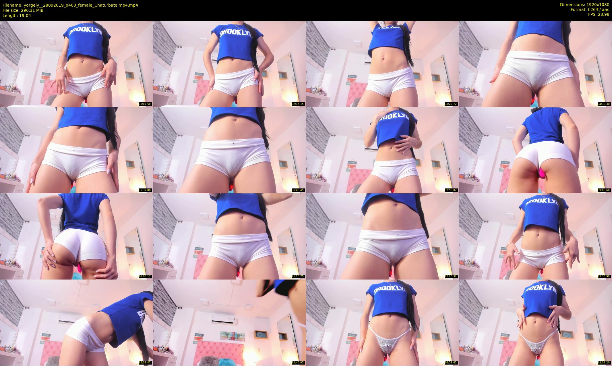 yorgely_ — 20 minute Chaturbate female cam show recording, 1080p, Sep 28, 2019