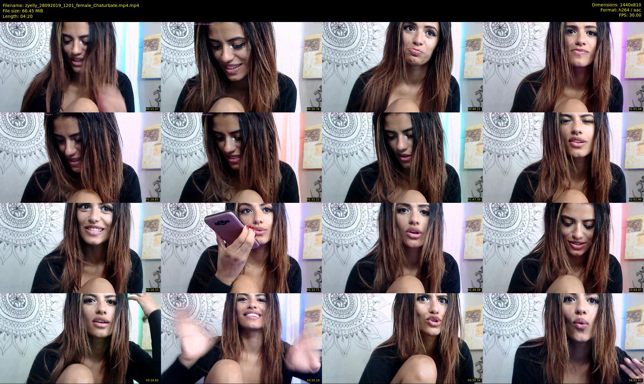 zyelly — 5 minute Chaturbate female cam show recording, 720p, Sep 28, 2019