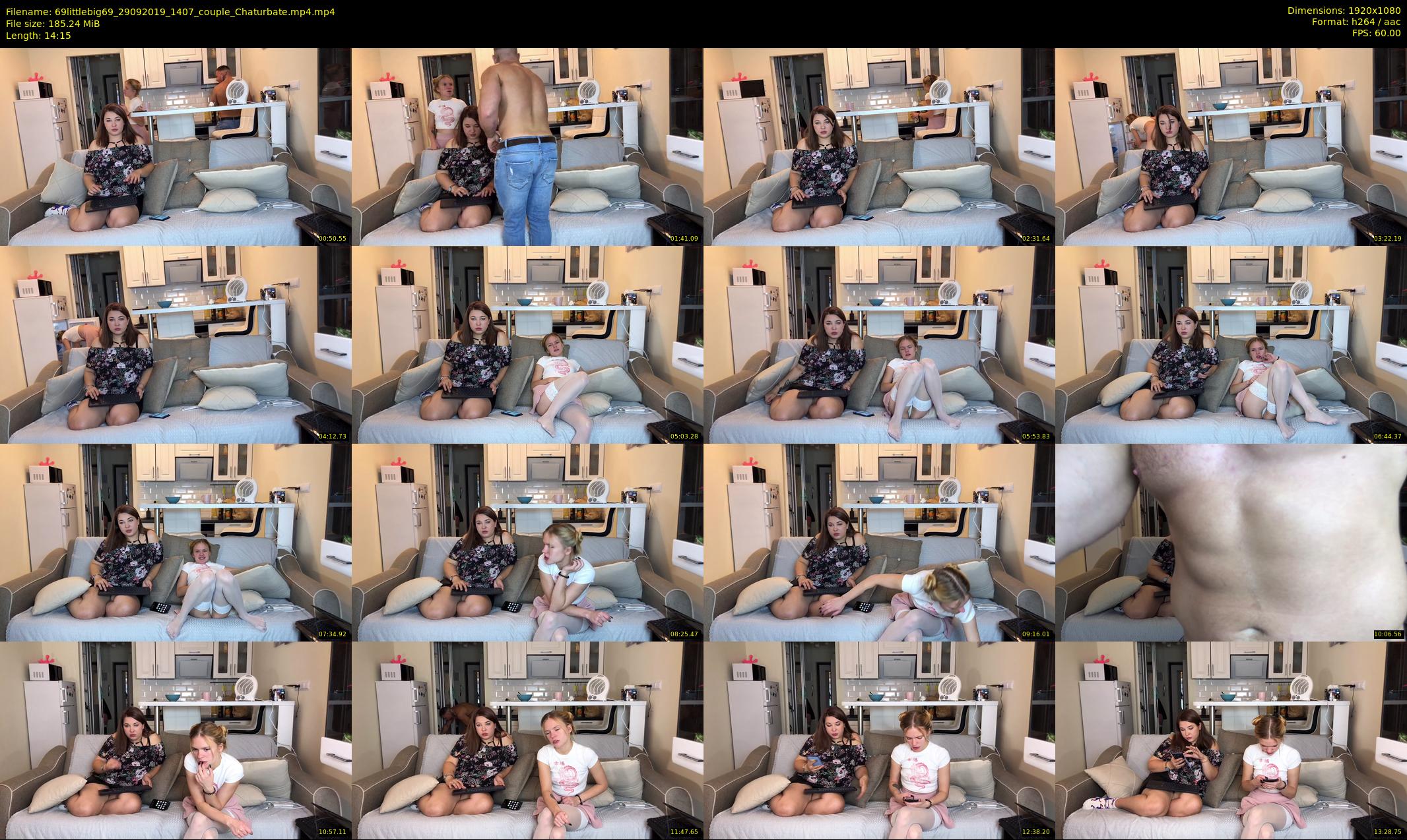 69littlebig69 — 15 minute Chaturbate couple cam show recording, 1080p, Sep 29, 2019