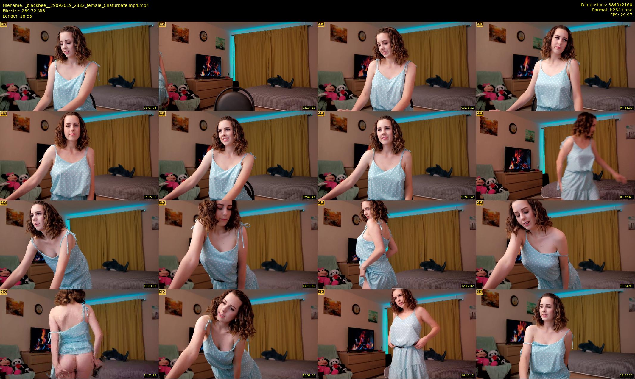 _blackbee_ — 19 minute Chaturbate female cam show recording, 4K, Sep 29, 2019