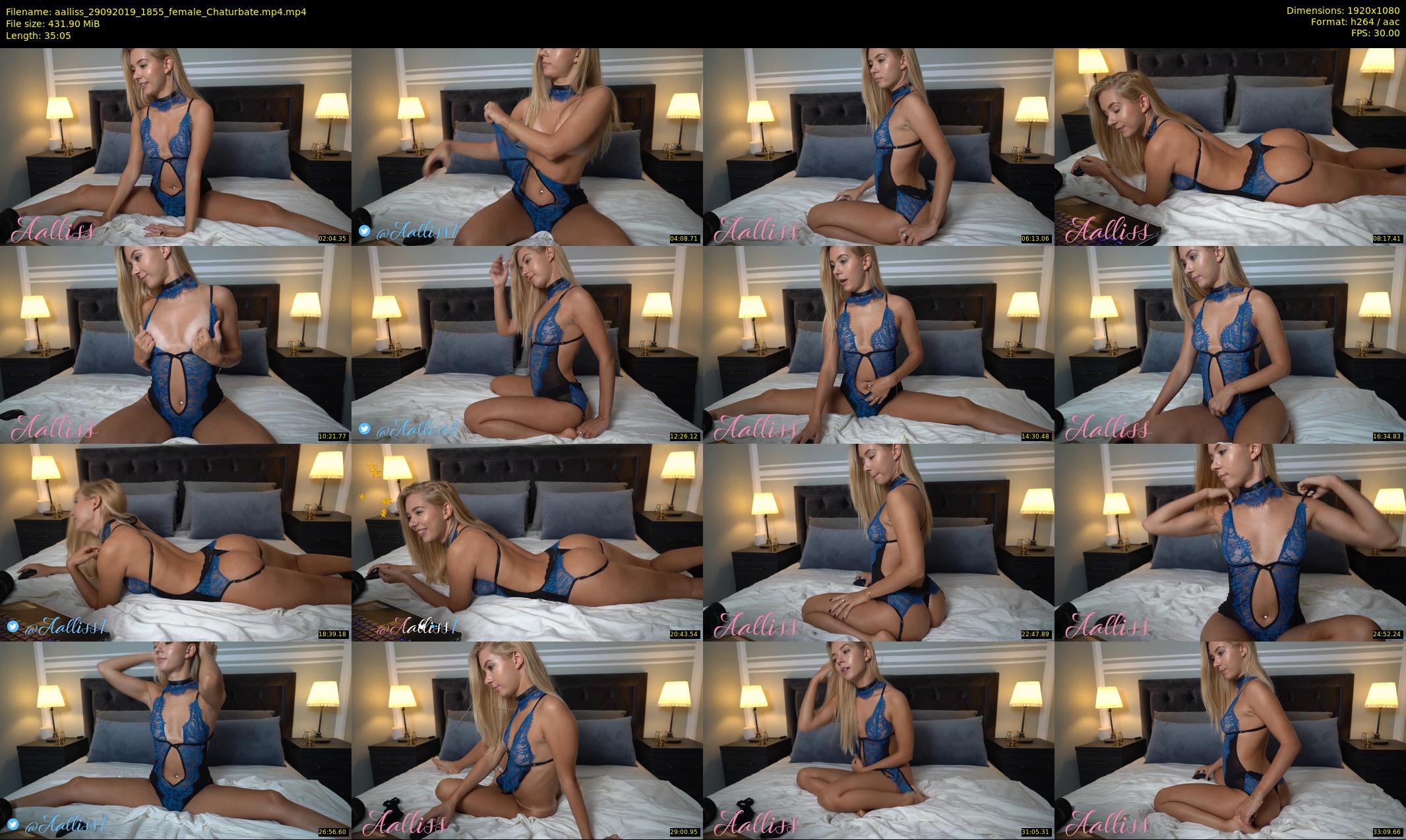 aalliss — 36 minute Chaturbate female cam show recording, 1080p, Sep 29, 2019