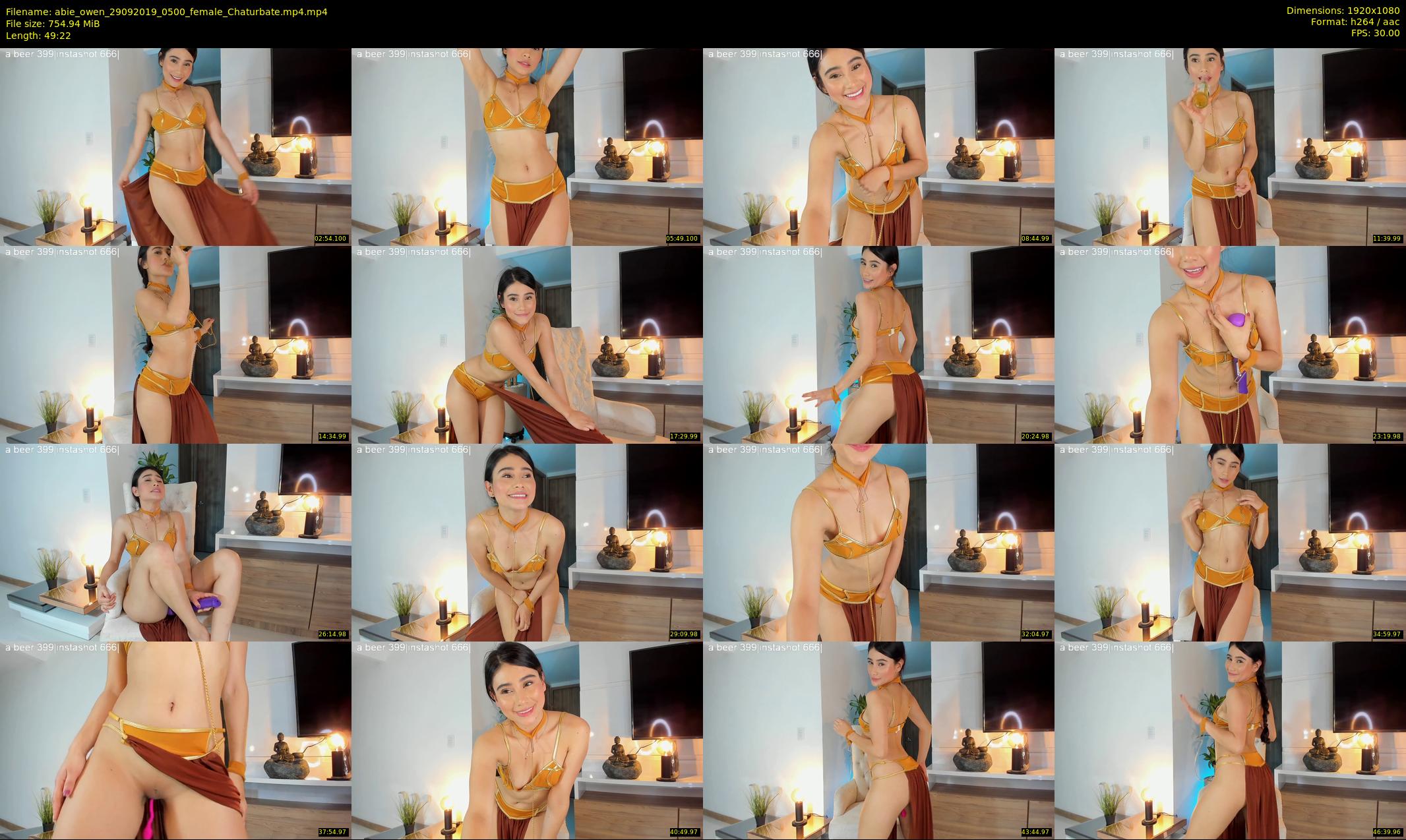 abie_owen — 50 minute Chaturbate female cam show recording, 1080p, Sep 29, 2019