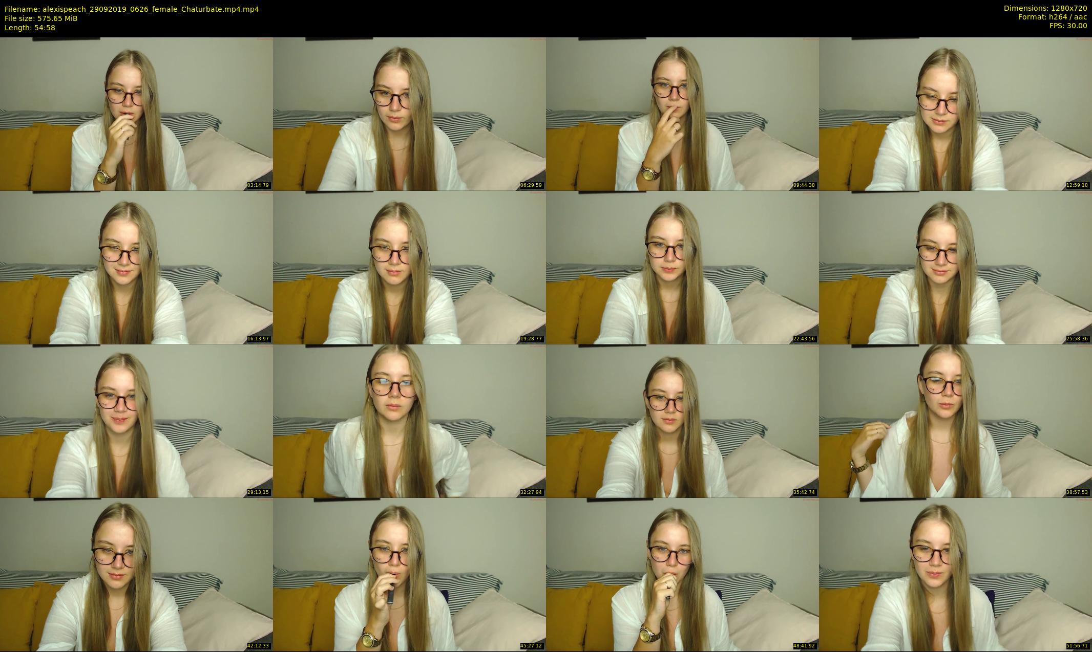 alexispeach — 55 minute Chaturbate female cam show recording, 720p, Sep 29, 2019
