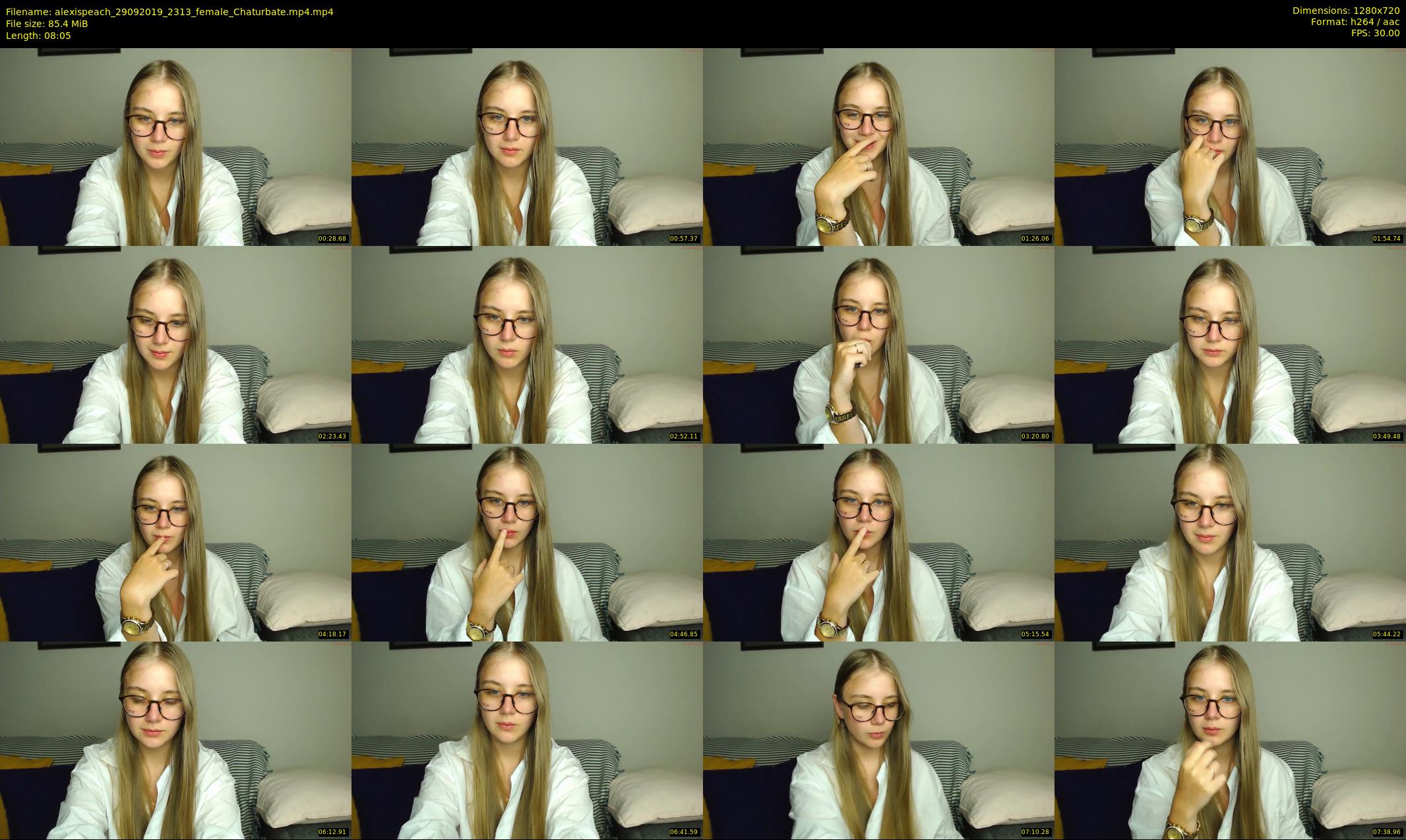 alexispeach — 9 minute Chaturbate female cam show recording, 720p, Sep 29, 2019