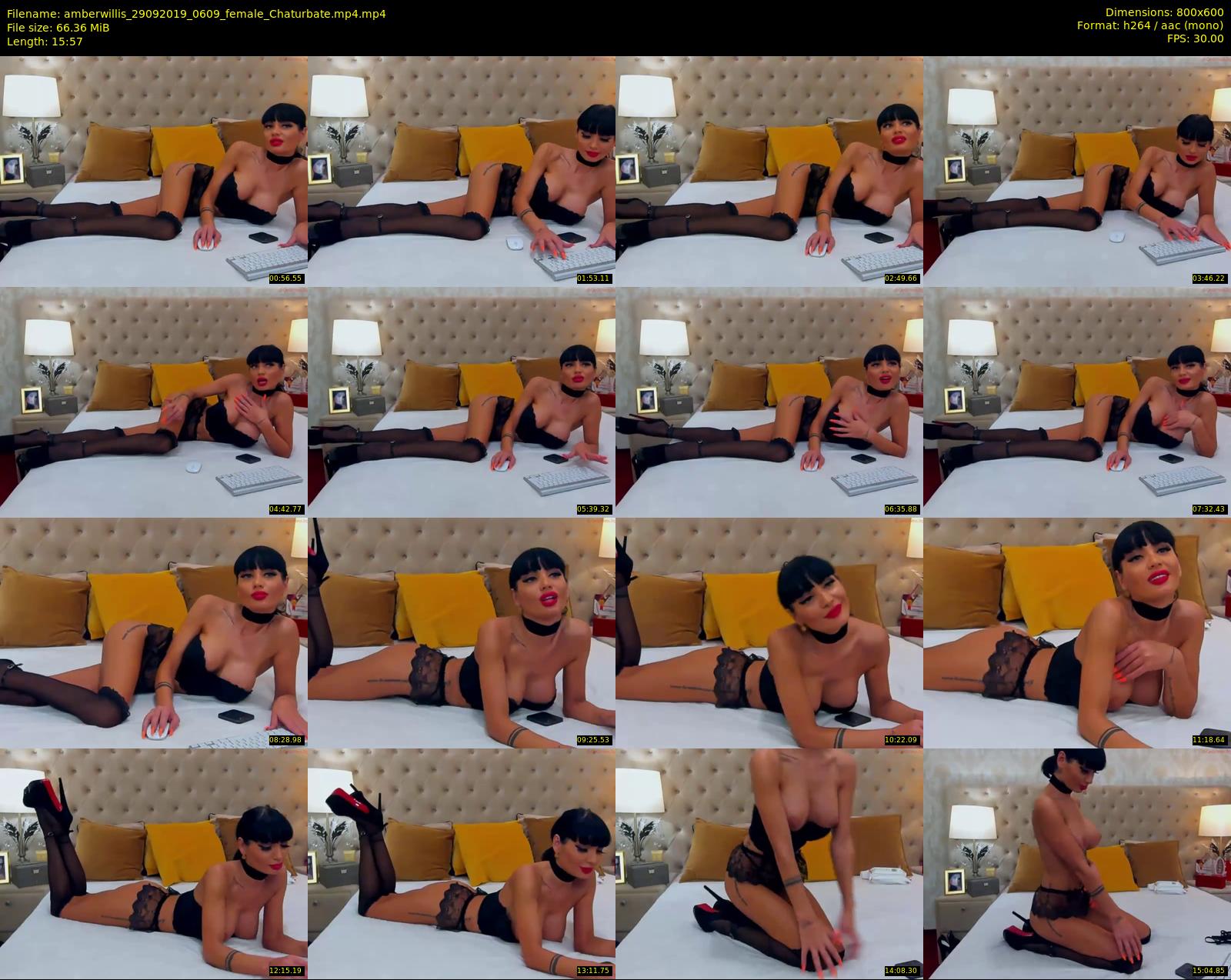amberwillis — 16 minute Chaturbate female cam show recording, 480p, Sep 29, 2019