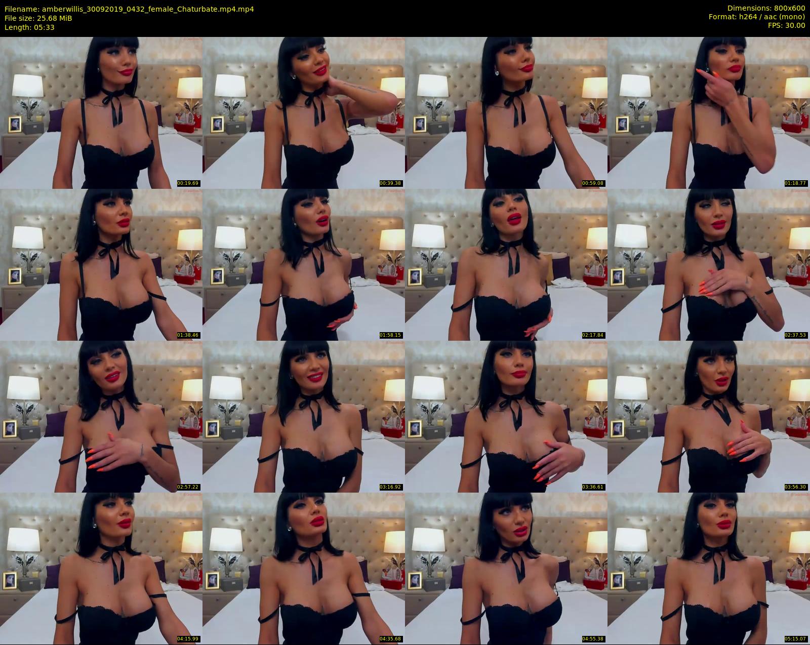 amberwillis — 6 minute Chaturbate female cam show recording, 480p, Sep 30, 2019
