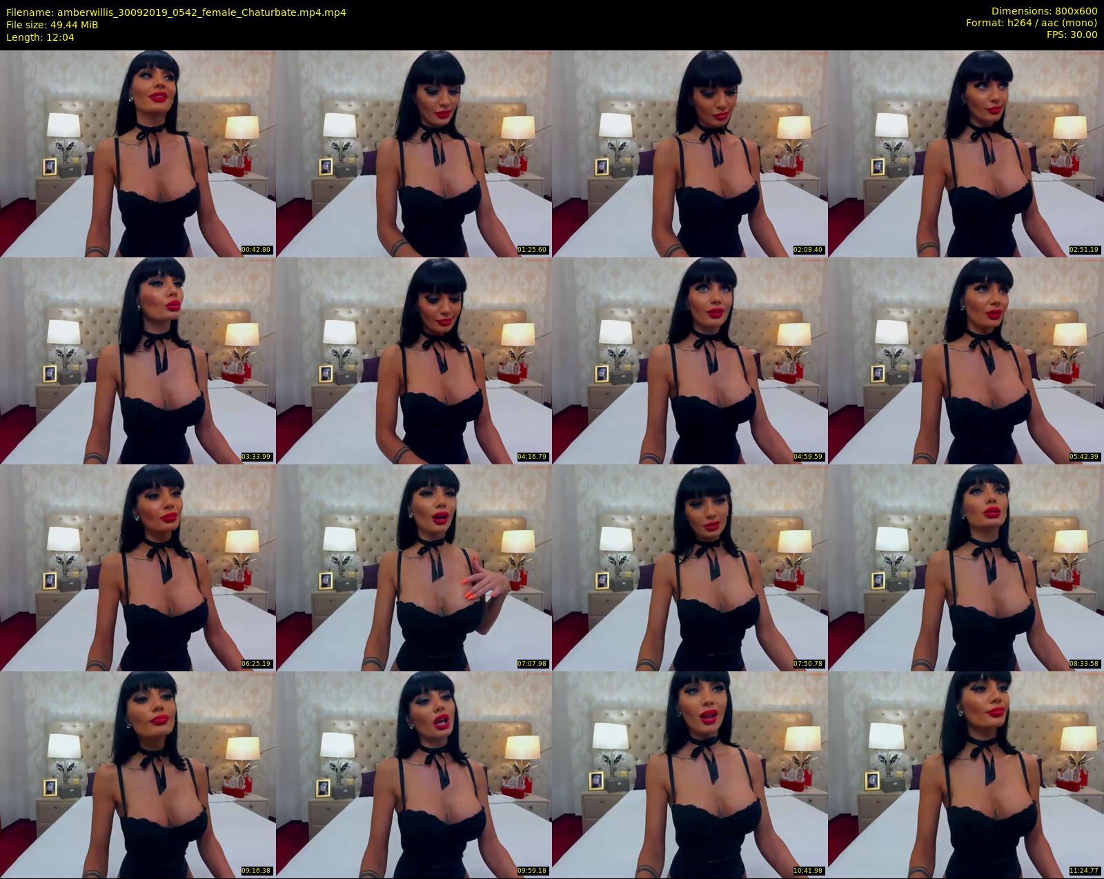 amberwillis — 13 minute Chaturbate female cam show recording, 480p, Sep 30, 2019
