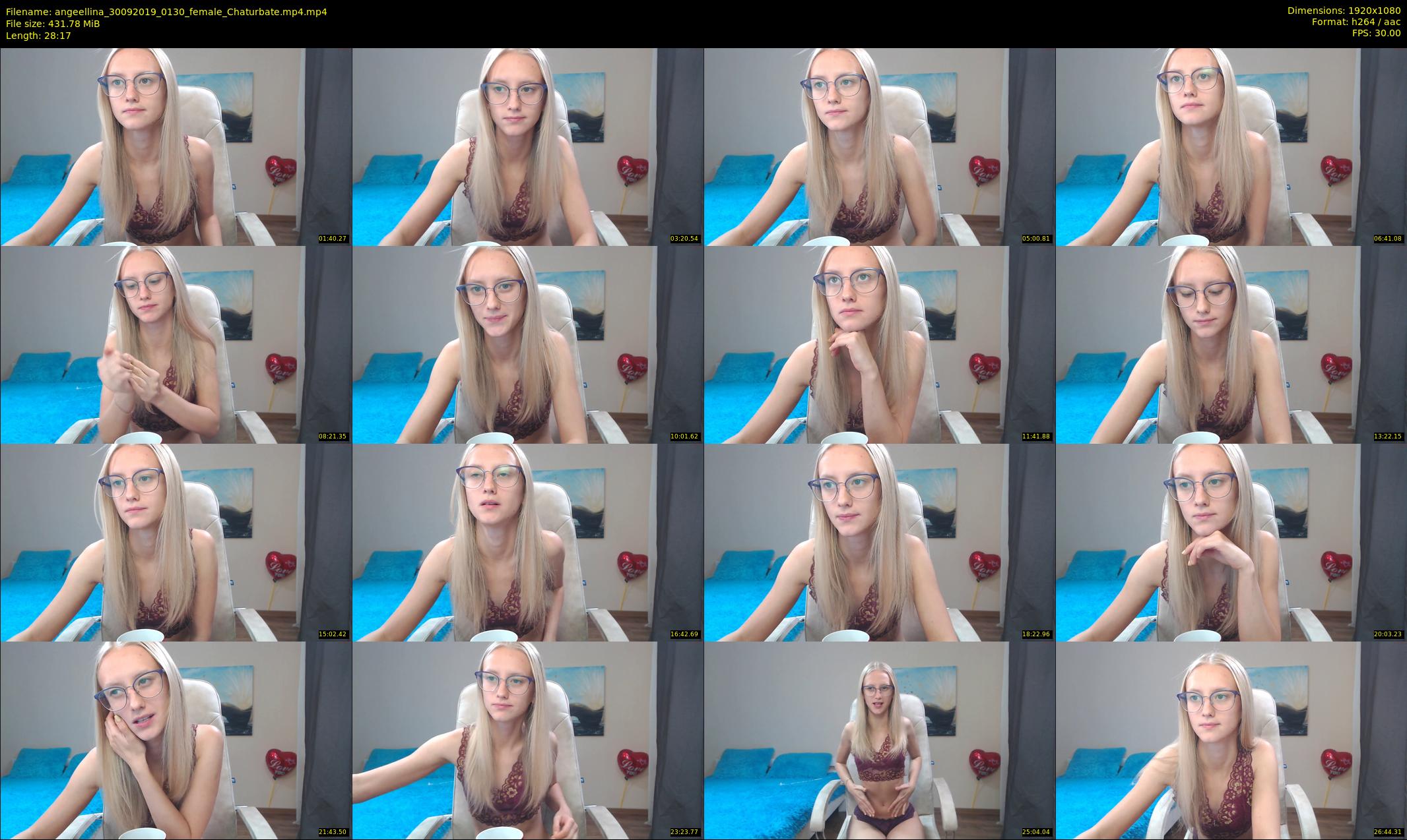 angeellina — 29 minute Chaturbate female cam show recording, 1080p, Sep 30, 2019