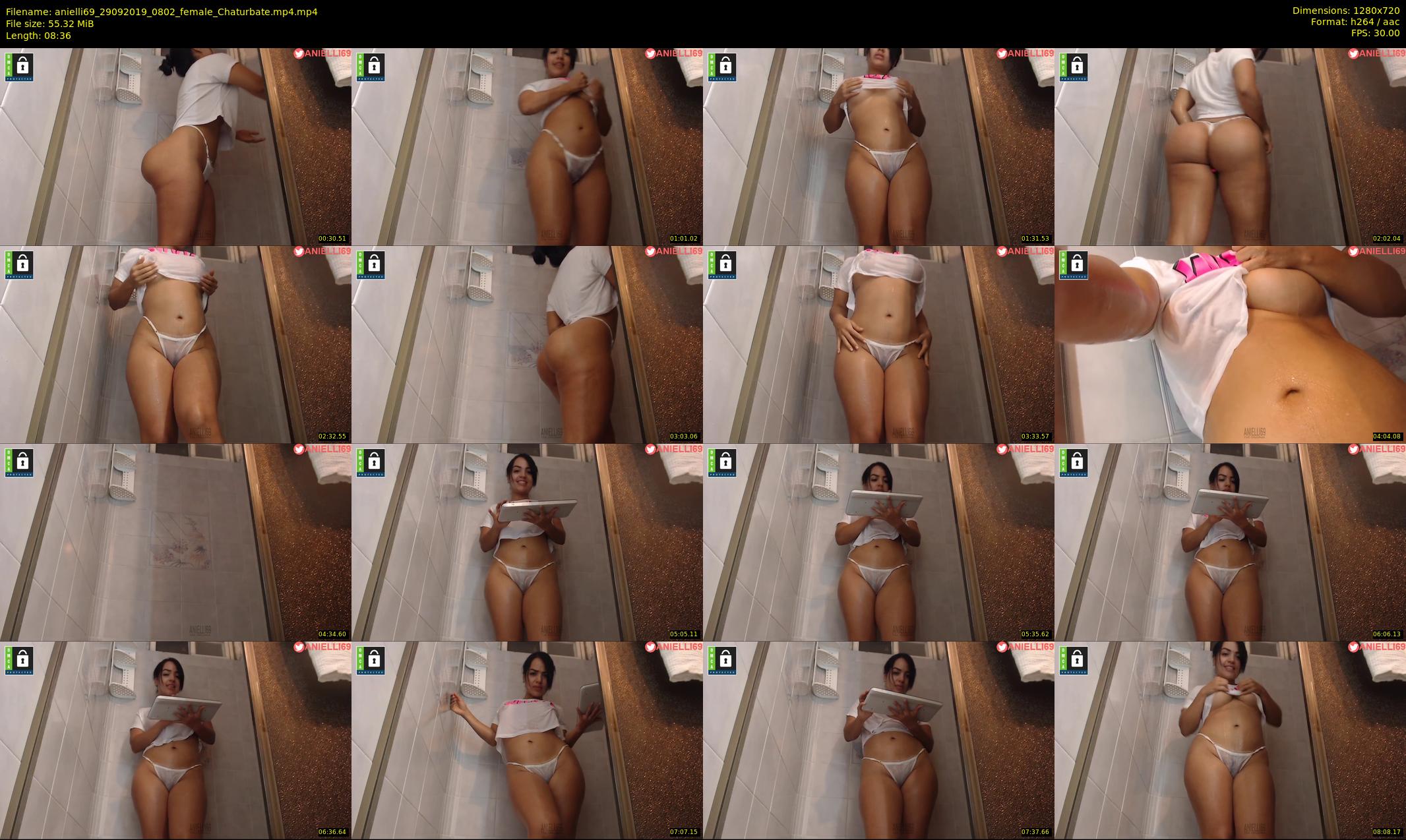 anielli69 — 9 minute Chaturbate female cam show recording, 720p, Sep 29, 2019