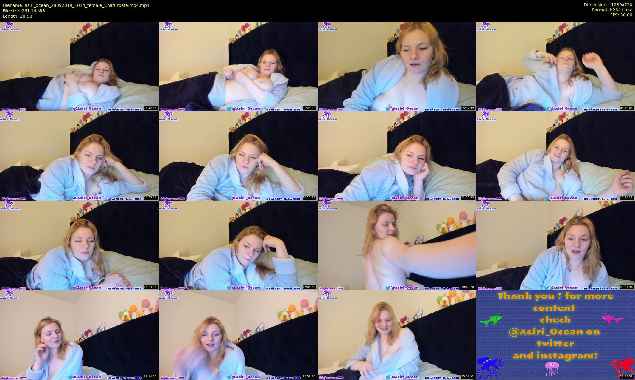 asiri_ocean — 29 minute Chaturbate female cam show recording, 720p, Sep 29, 2019