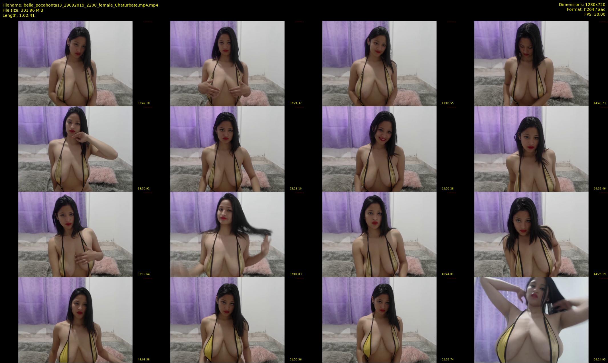 bella_pocahontas3 — 63 minute Chaturbate female cam show recording, 720p, Sep 29, 2019