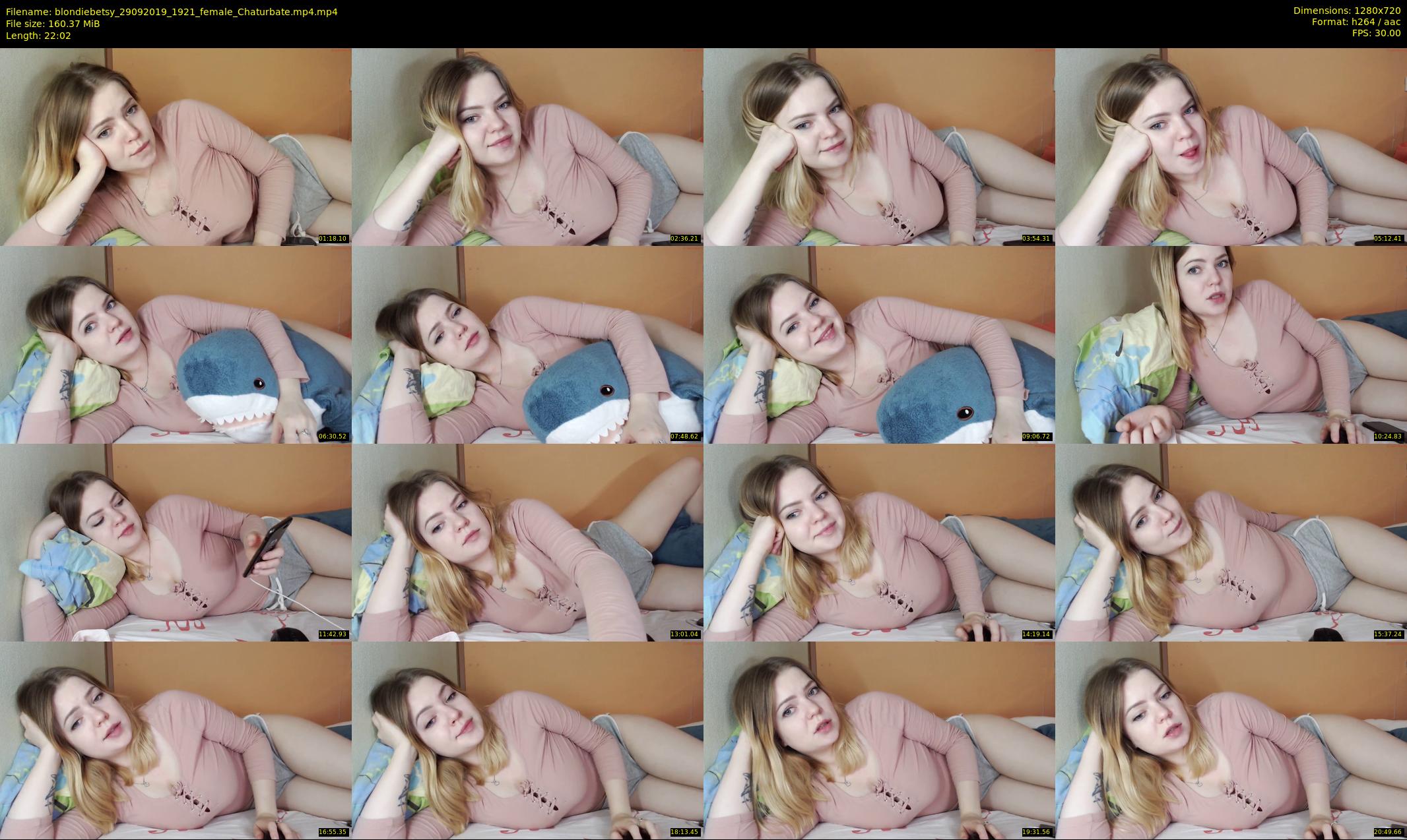 blondiebetsy — 23 minute Chaturbate female cam show recording, 720p, Sep 29, 2019