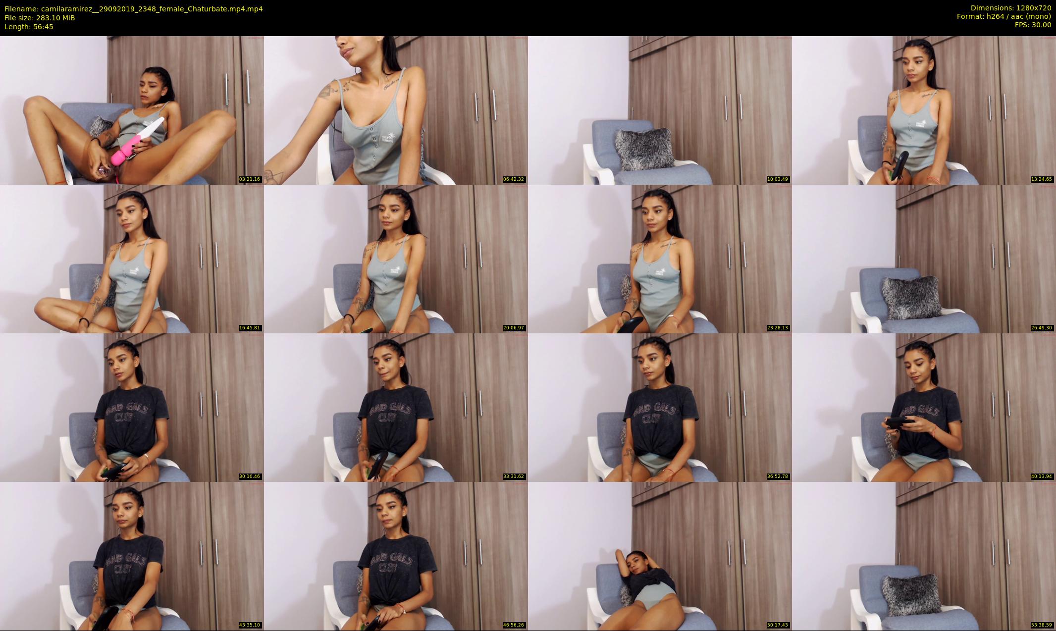 camilaramirez_ — 57 minute Chaturbate female cam show recording, 720p, Sep 29, 2019