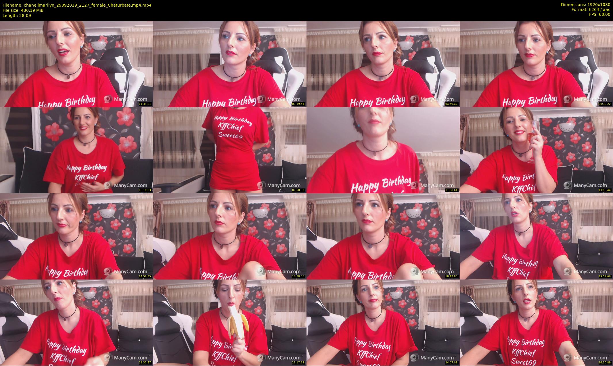 chanellmarilyn — 29 minute Chaturbate female cam show recording, 1080p, Sep 29, 2019