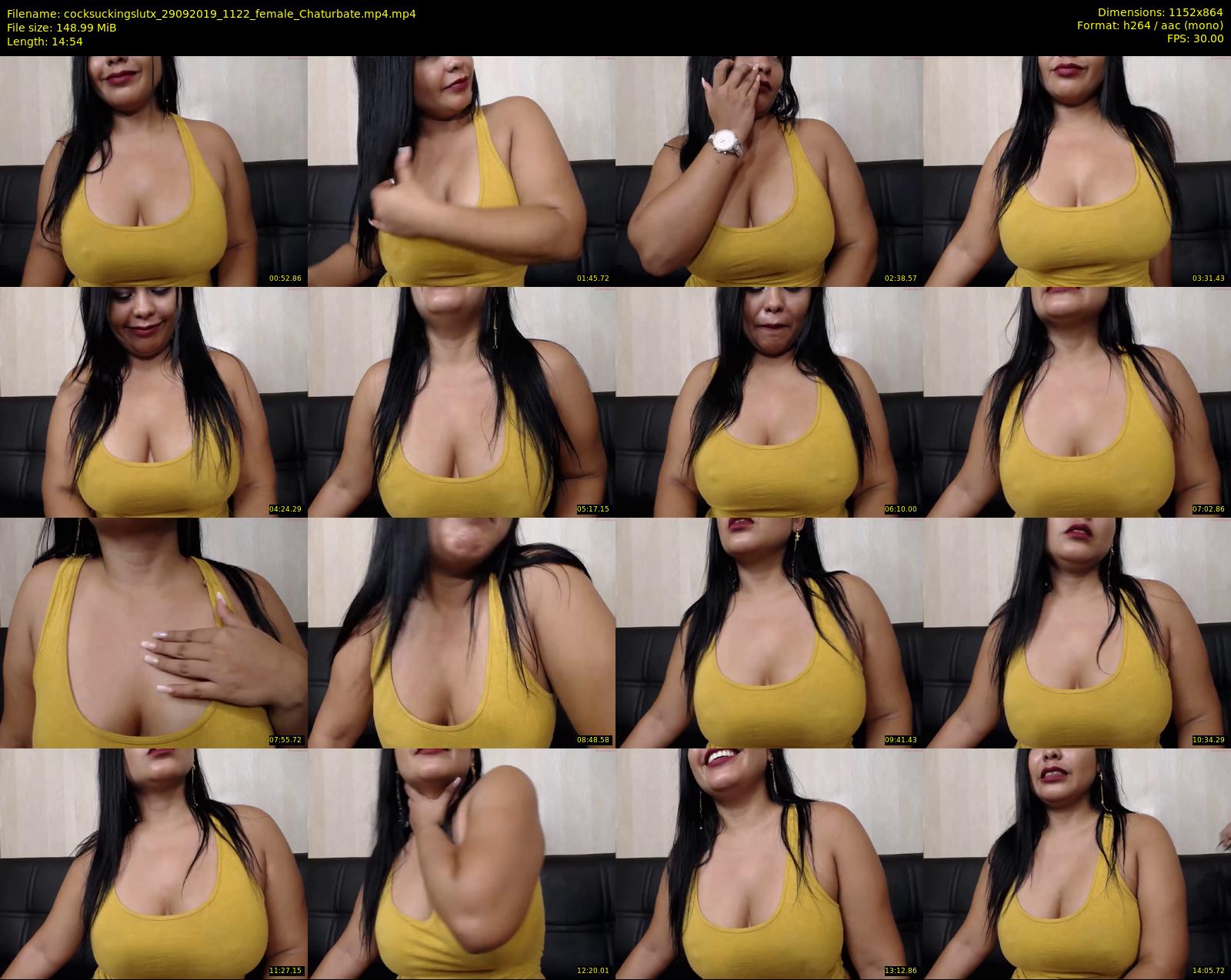 cocksuckingslutx — 15 minute Chaturbate female cam show recording, 720p, Sep 29, 2019