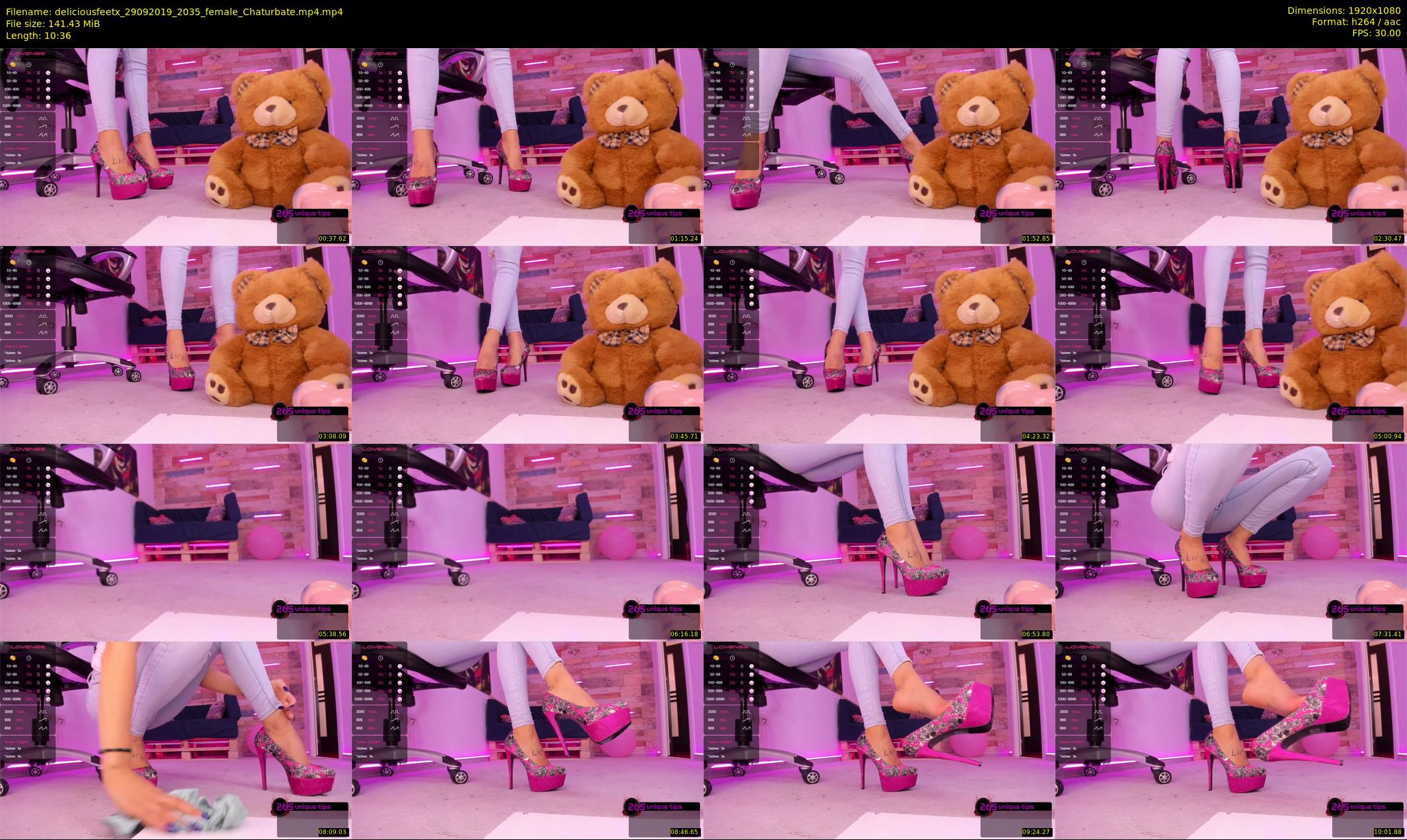 deliciousfeetx — 11 minute Chaturbate female cam show recording, 1080p, Sep 29, 2019