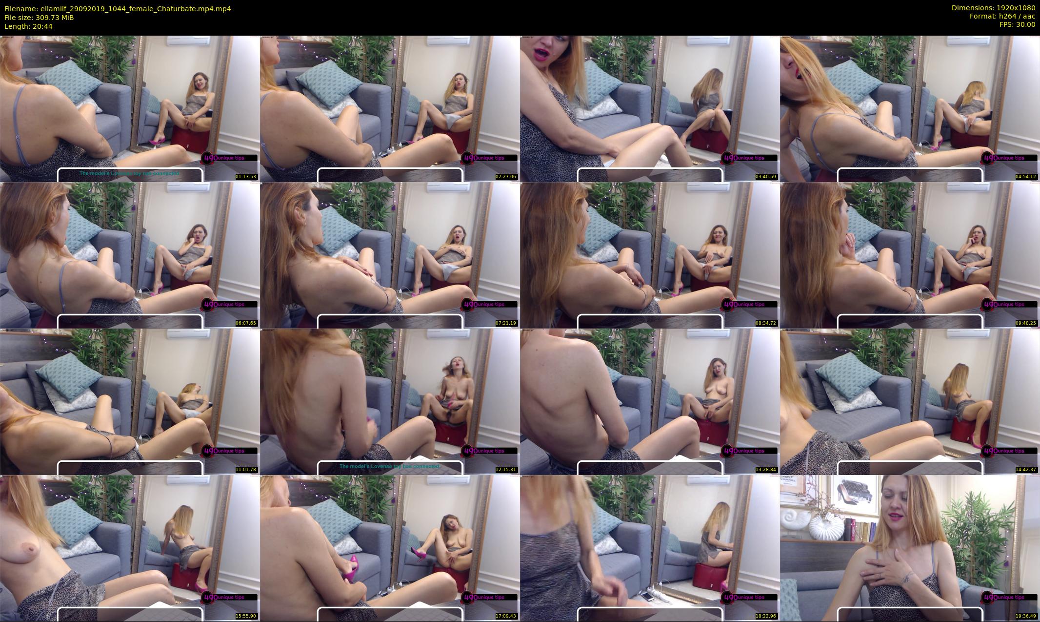 ellamilf — 21 minute Chaturbate female cam show recording, 1080p, Sep 29, 2019