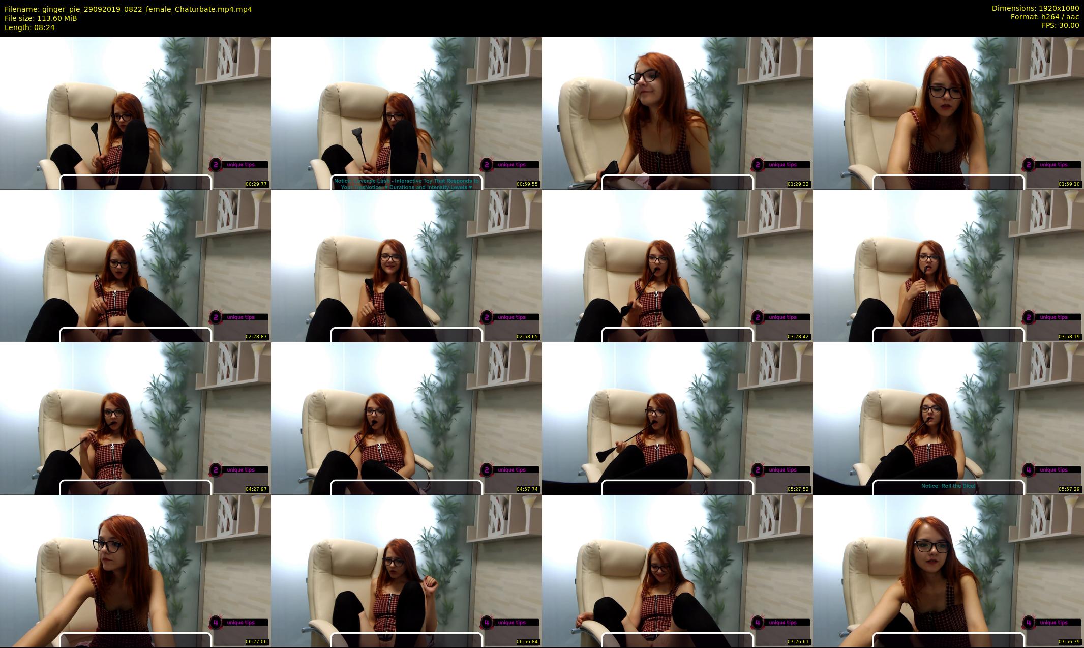 ginger_pie — 9 minute Chaturbate female cam show recording, 1080p, Sep 29, 2019