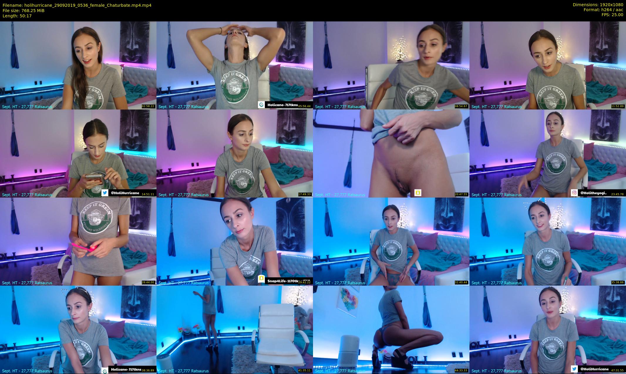 holihurricane — 51 minute Chaturbate female cam show recording, 1080p, Sep 29, 2019