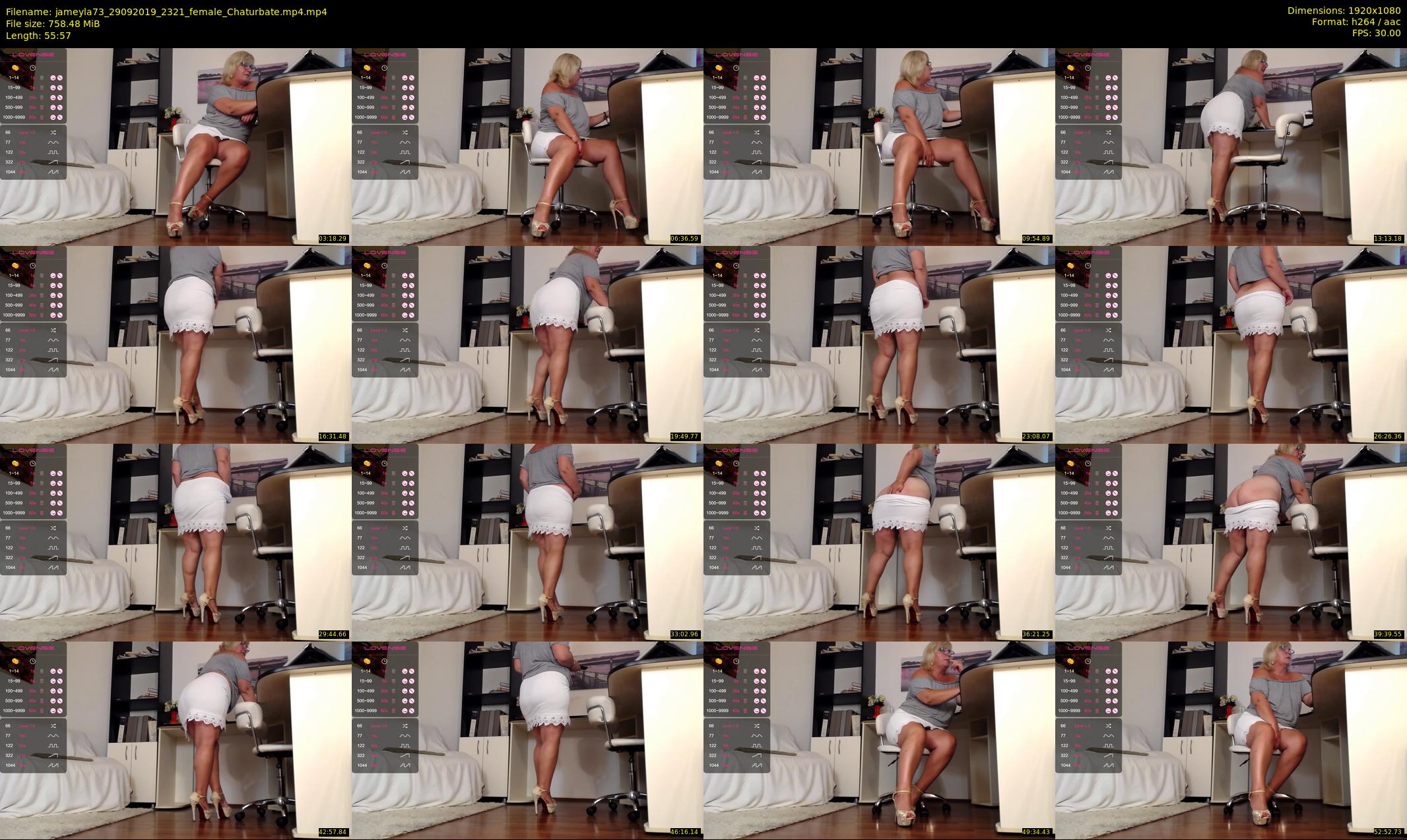 jameyla73 — 56 minute Chaturbate female cam show recording, 1080p, Sep 29, 2019