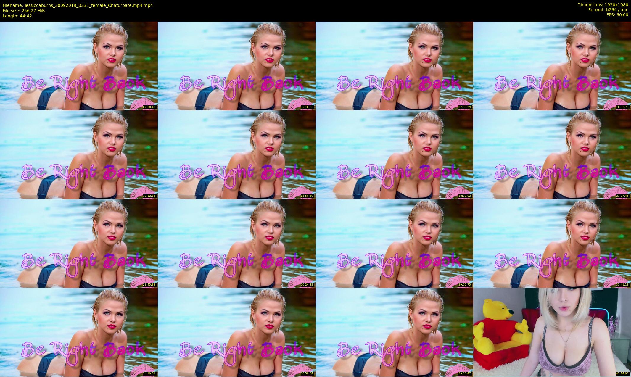 jessiccaburns — 45 minute Chaturbate female cam show recording, 1080p, Sep 30, 2019