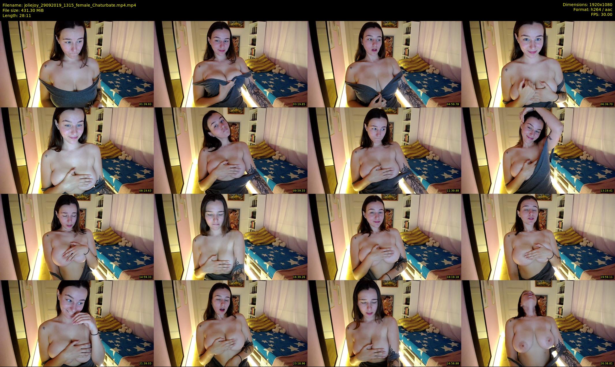 joliejoy — 29 minute Chaturbate female cam show recording, 1080p, Sep 29, 2019