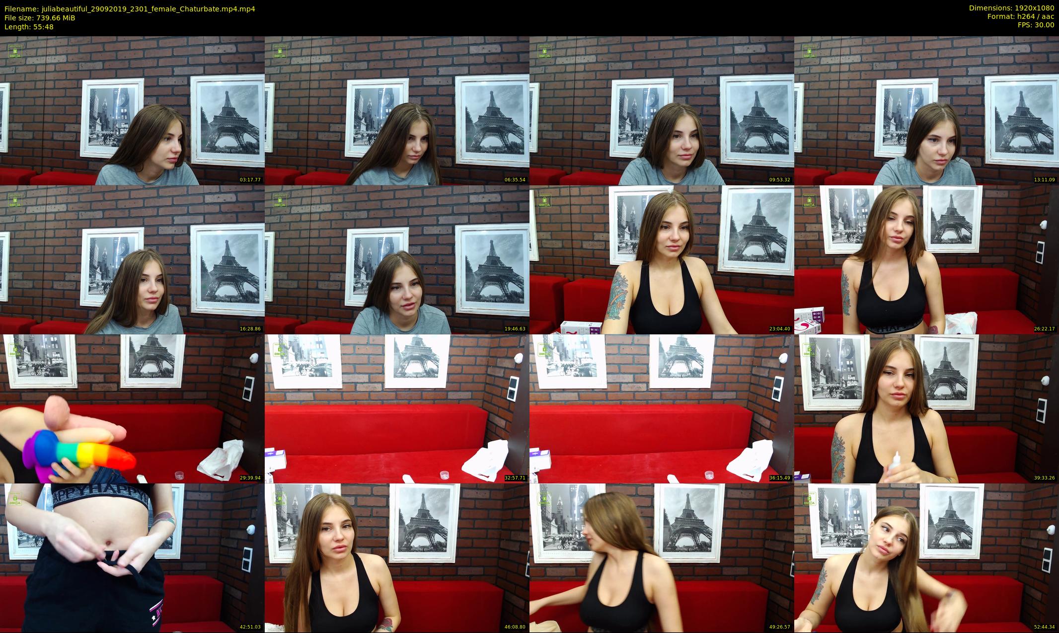 juliabeautiful — 56 minute Chaturbate female cam show recording, 1080p, Sep 29, 2019
