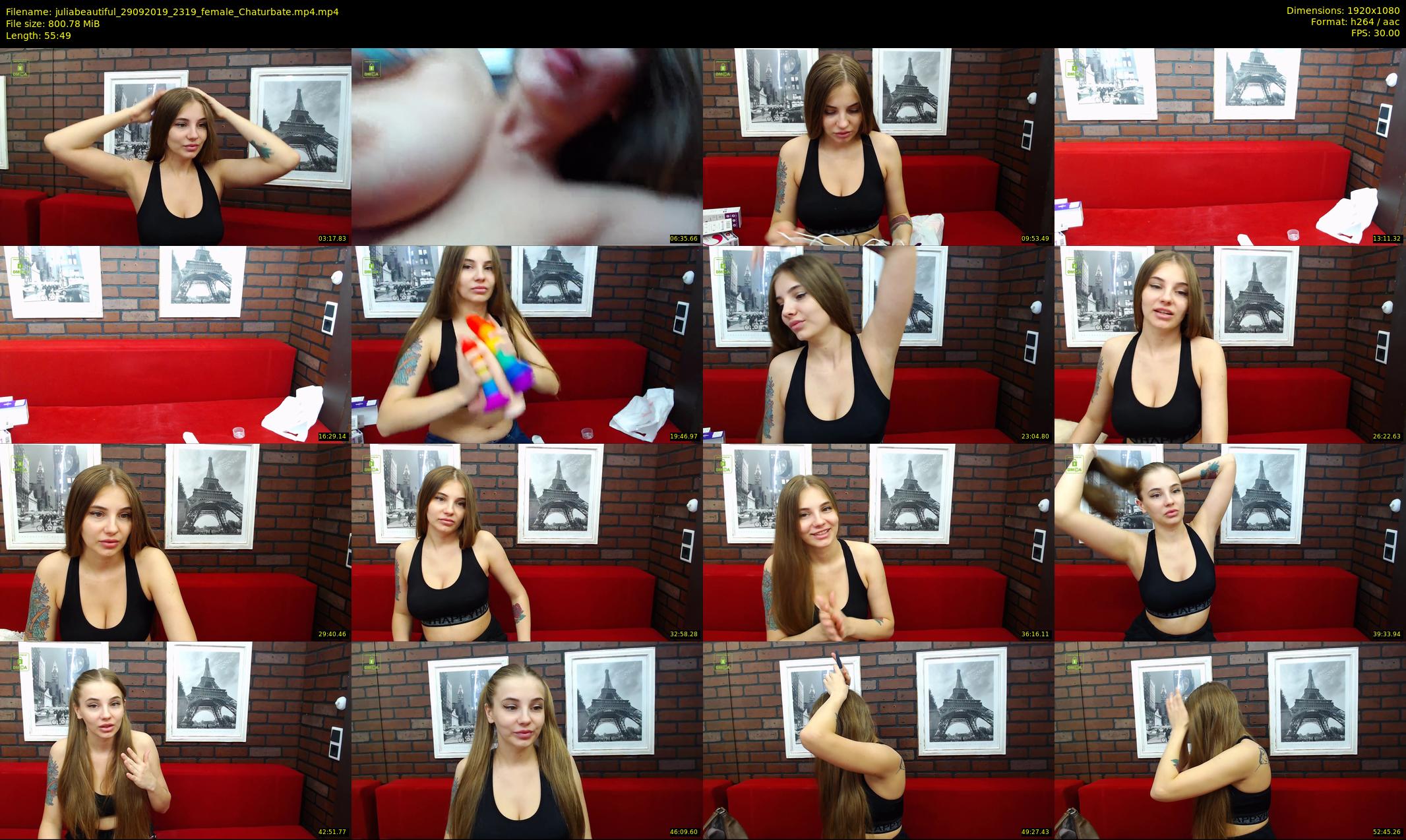 juliabeautiful — 56 minute Chaturbate female cam show recording, 1080p, Sep 29, 2019