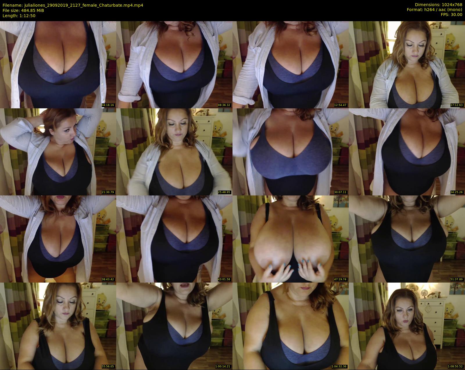 julialiones — 73 minute Chaturbate female cam show recording, 720p, Sep 29, 2019