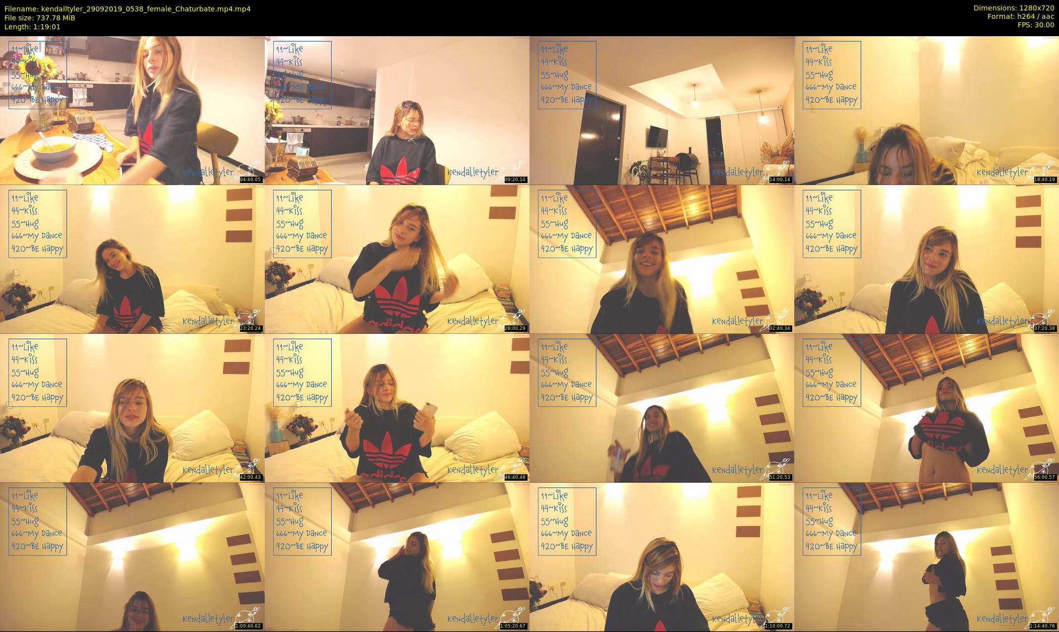 kendalltyler — 80 minute Chaturbate female cam show recording, 720p, Sep 29, 2019
