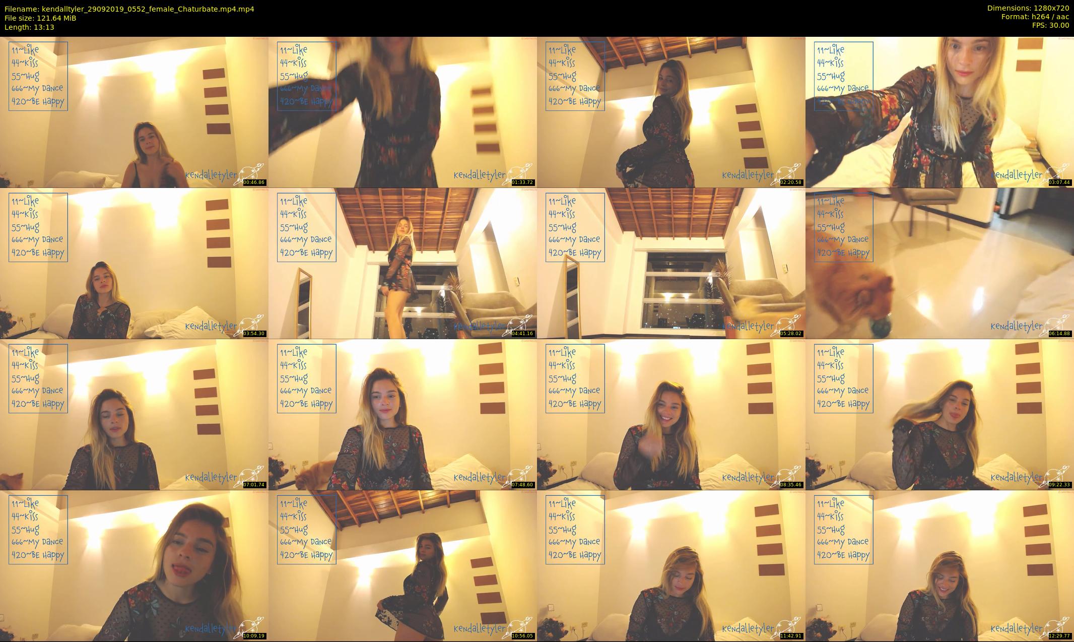 kendalltyler — 14 minute Chaturbate female cam show recording, 720p, Sep 29, 2019