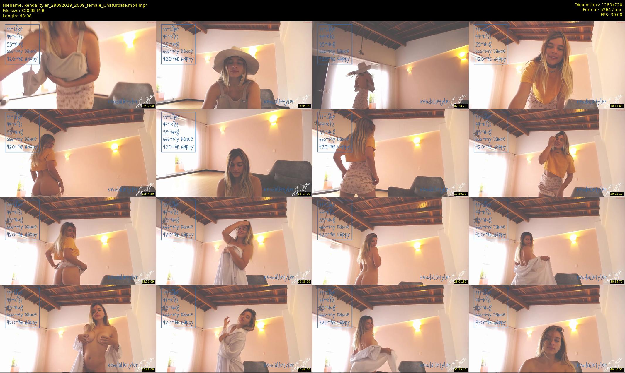 kendalltyler — 44 minute Chaturbate female cam show recording, 720p, Sep 29, 2019