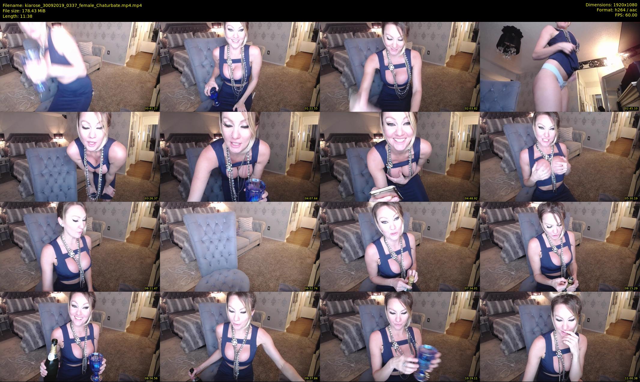 kiarose — 12 minute Chaturbate female cam show recording, 1080p, Sep 30, 2019